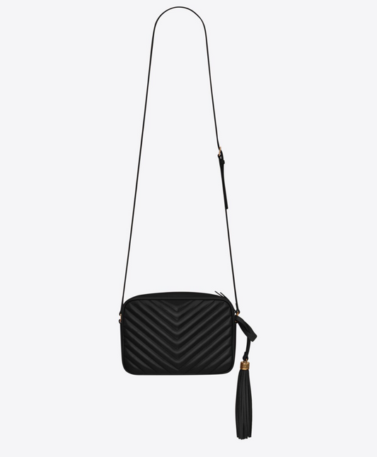 Black YSL quilt bag