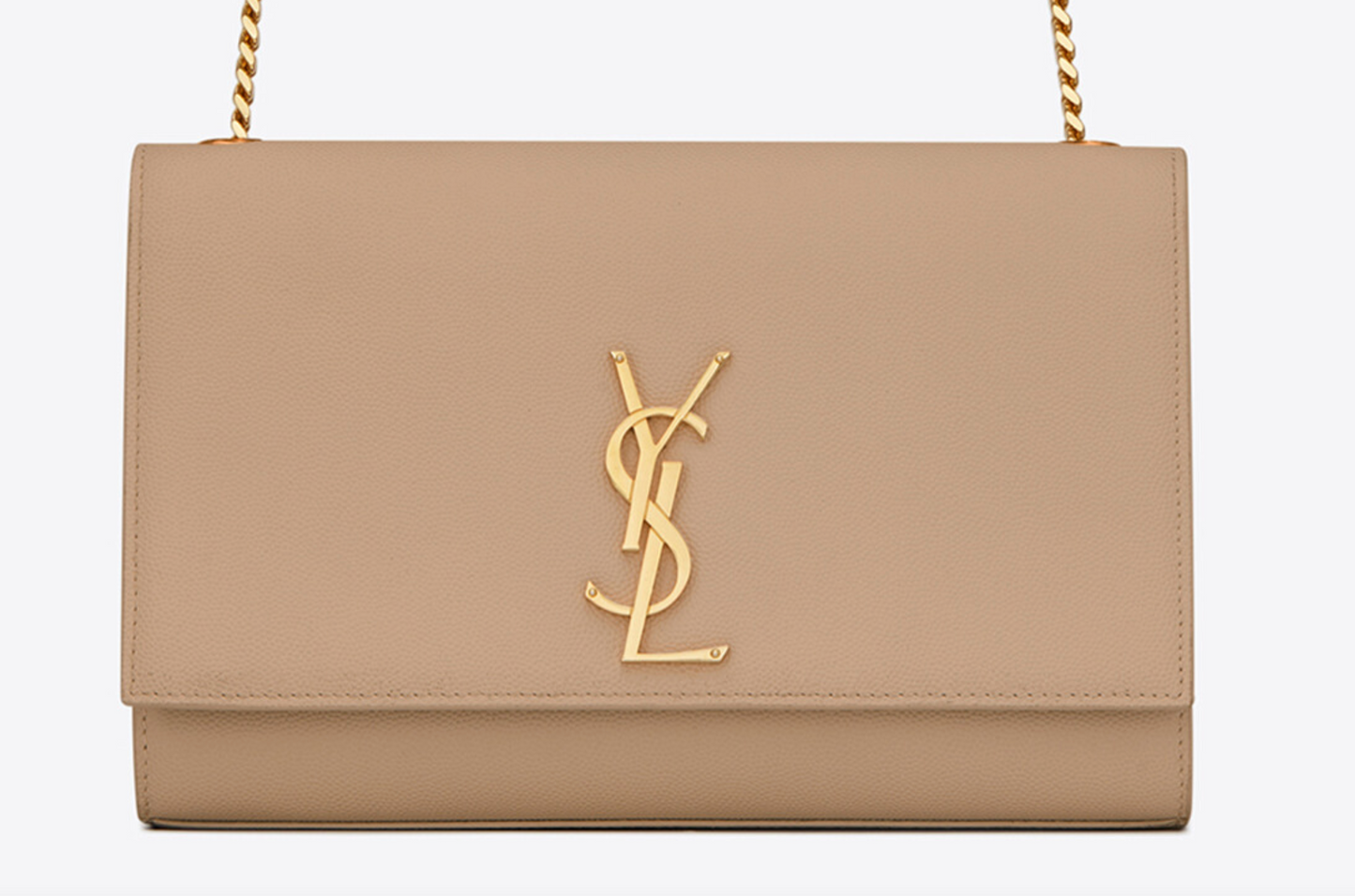 Nude YSL leather crossbody bag