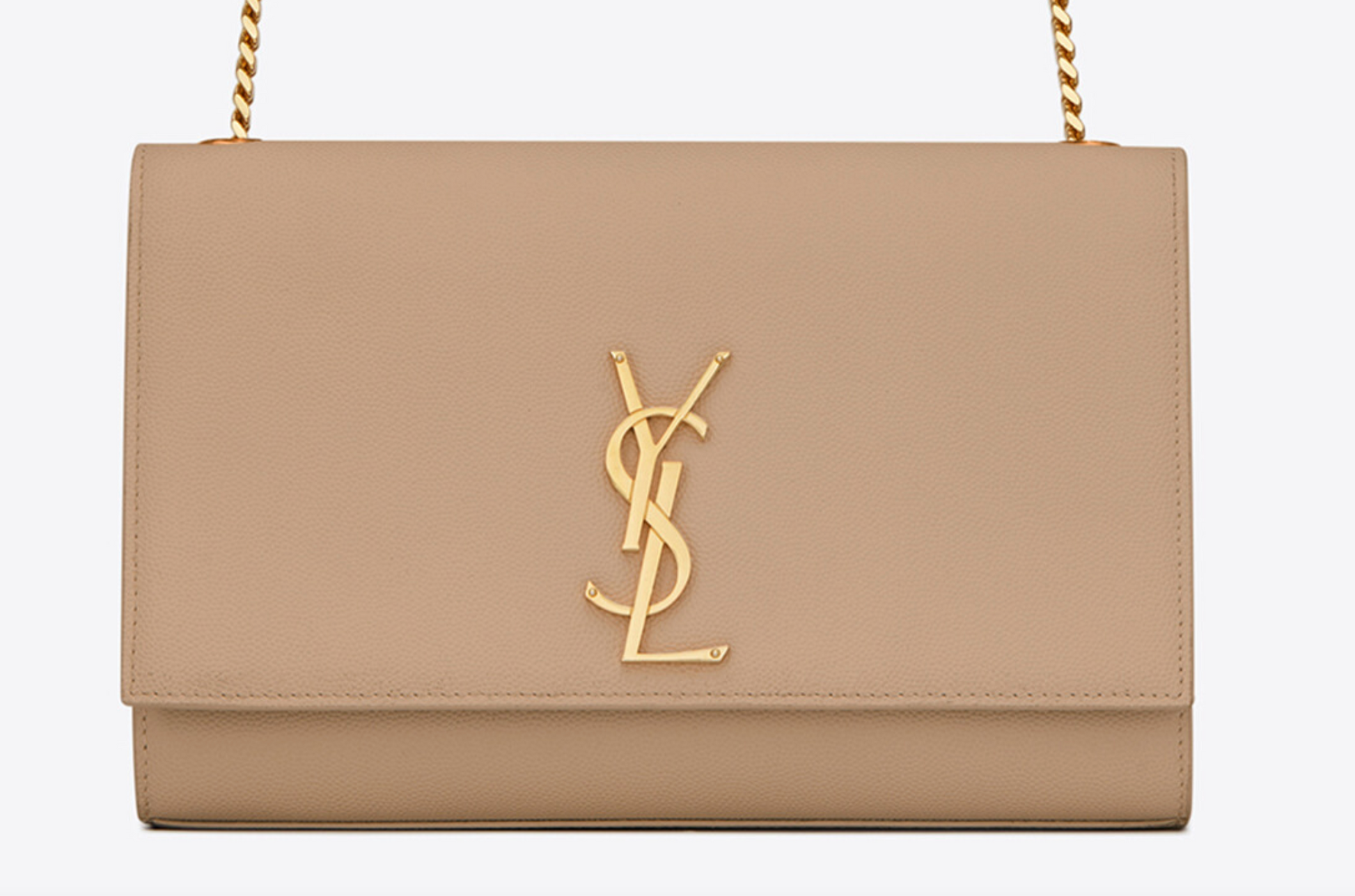 Nude YSL leather crossbody bag