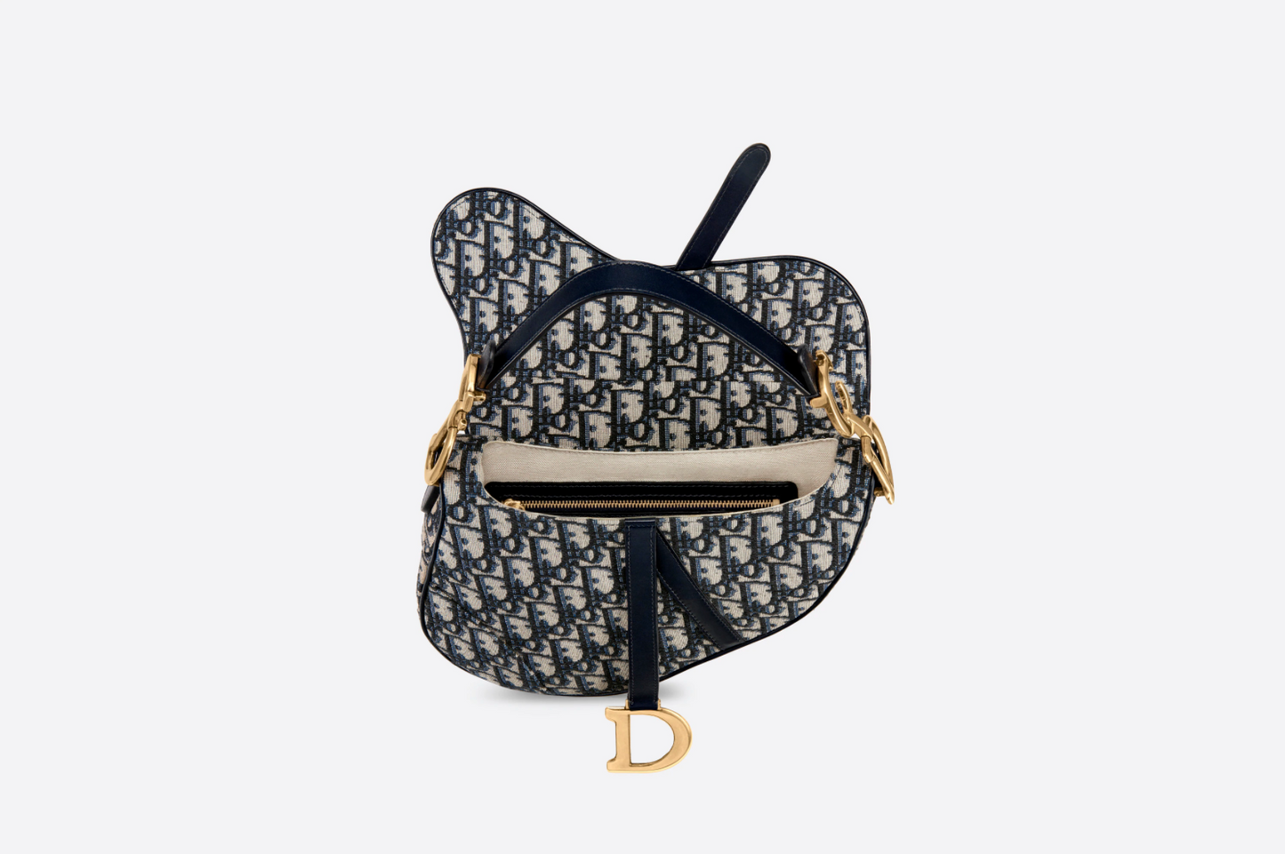 Navy blue Dior saddle 