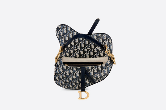 Navy blue Dior saddle 
