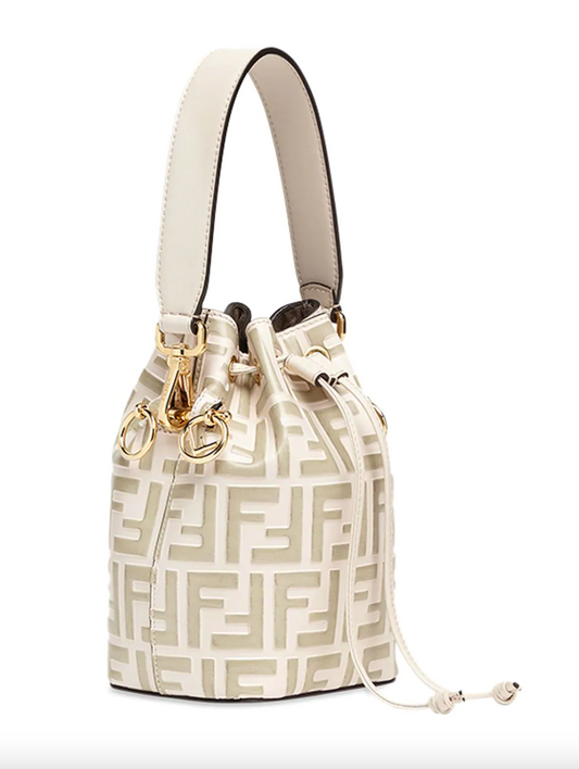 Beige Fendi Bucket Bag