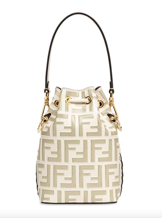 Beige Fendi Bucket Bag
